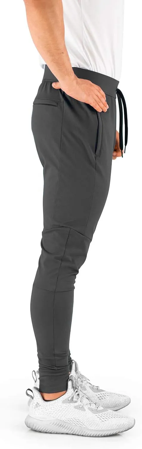 Men's Joggers Hydrafit Track Pants Men's Sweatpants Active Sports Running Workout Pant Zipper Pockets