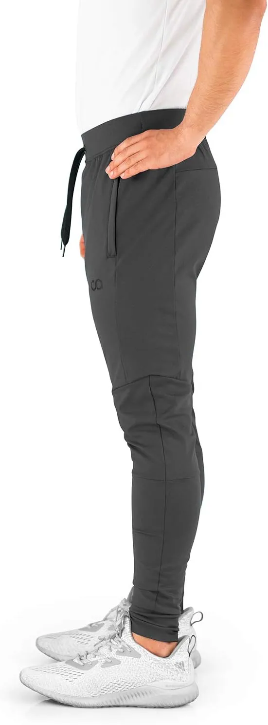 Men's Joggers Hydrafit Track Pants Men's Sweatpants Active Sports Running Workout Pant Zipper Pockets