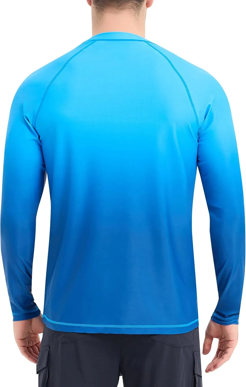 Men's Long Sleeve Rash Guard Quick Dry Swim Shirts UPF 50  UV Sun Protection Tee Surfing Tops