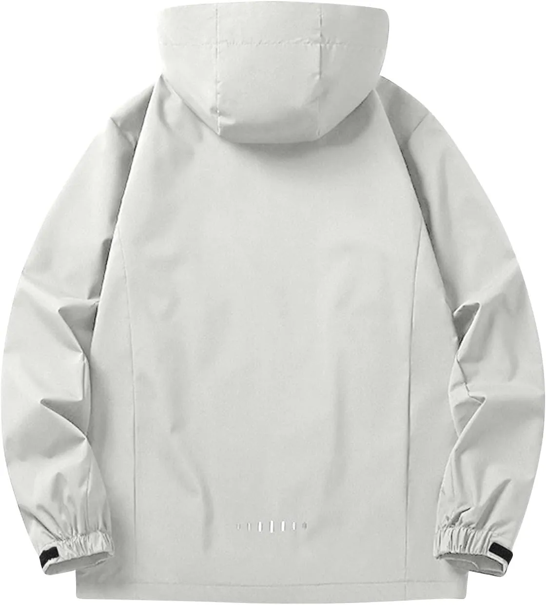 Mens Rain Jacket Lightweight Waterproof Rain Coat Poncho Sun Protective Outdoor Jacket with Hooded