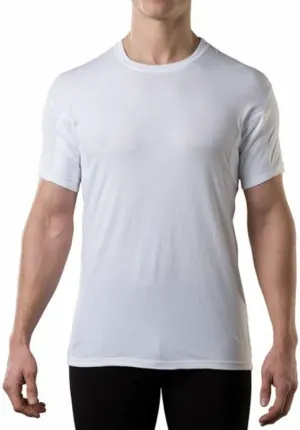 Men's Sweatproof Undershirt | Cotton Crew Neck | Original Fit | with Sweat Pads