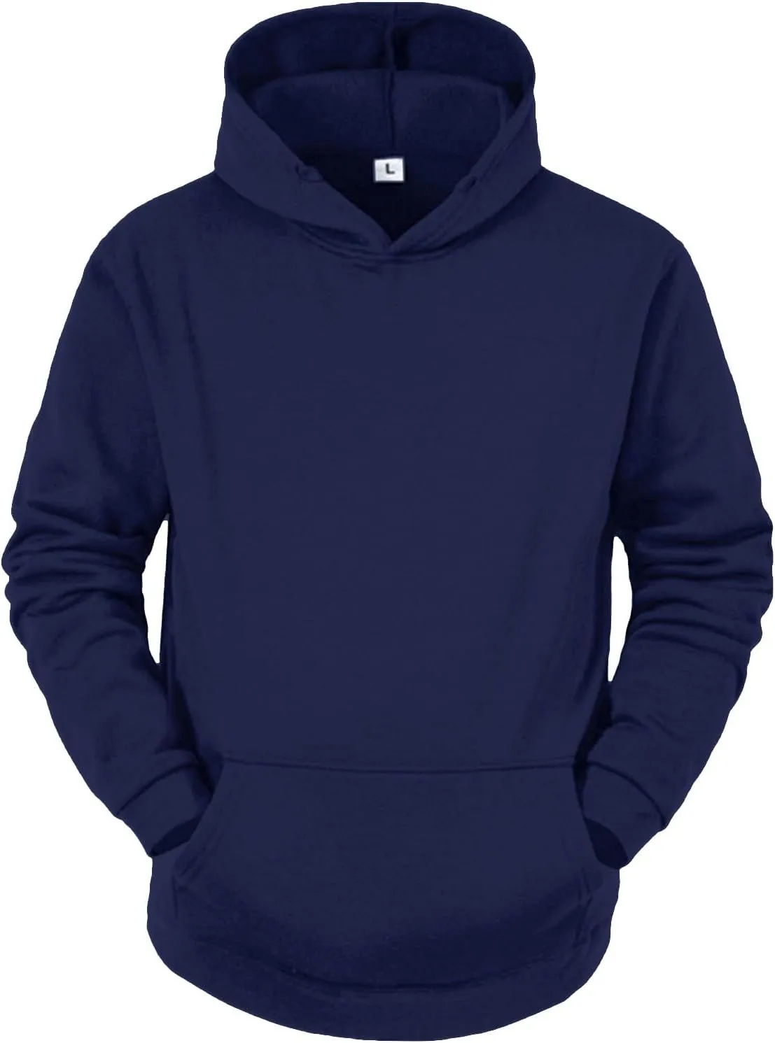 Men'S Tracksuit 2 Pieces Set And Winter Warm Solid Color Sportswear 2 Set Solid Color Hoodie Solid Sweatsuits For