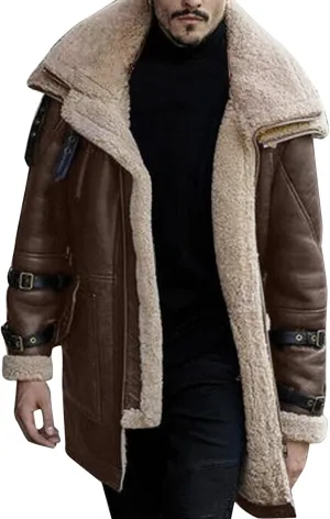 Mens Trench Coat Mens Wool Jacket Fur Jacket Men Mens Jackets Casual Stylish Mens Sweatshirt Work Out Clothes Gym for Men Long Coat Men