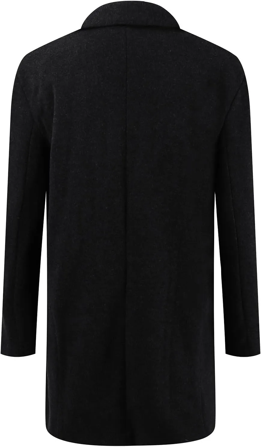 Mens Trench Coat Plus Size 2023 Winter Warm Notched Lapel Single Breasted Blazers Long Peacoat Overcoat Stylish Suit Jackets