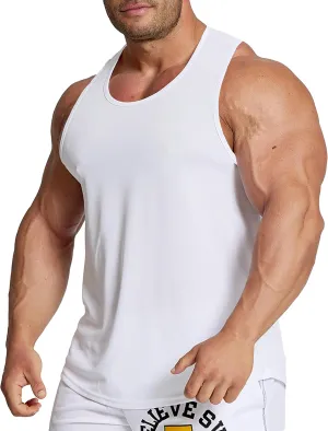 Men's Workout Trainning Tank Tops Slim Fit Muscle T Shirt Quick Dry Runnning Top Athletic Gym Tee