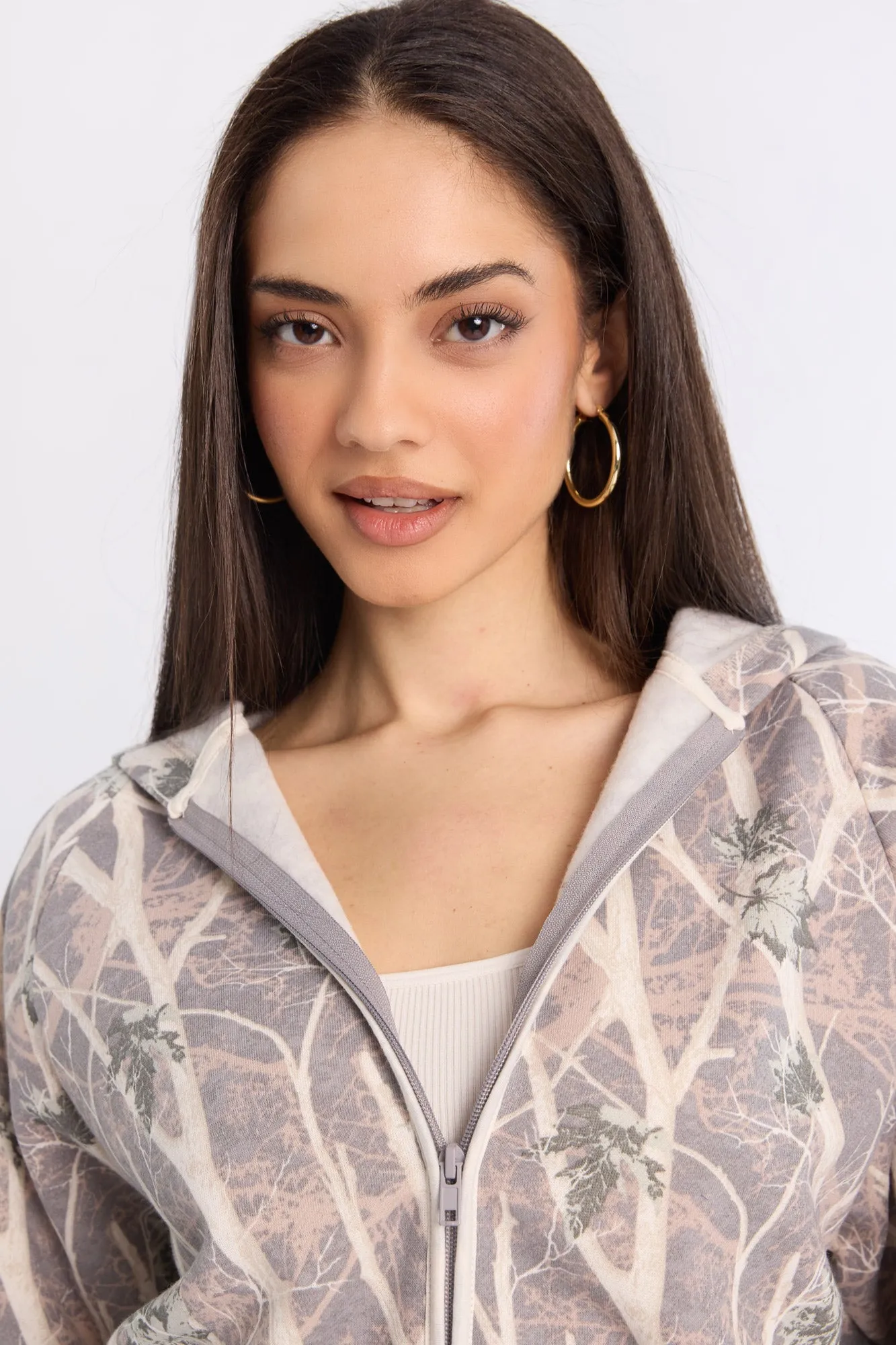 Midi Zip-Up Hoodie