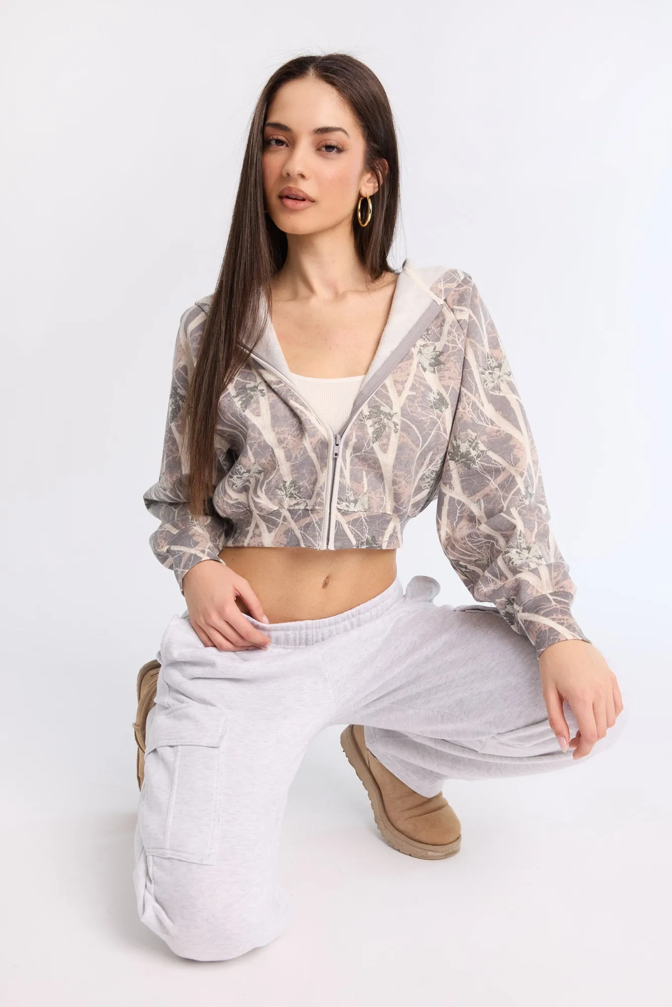 Midi Zip-Up Hoodie