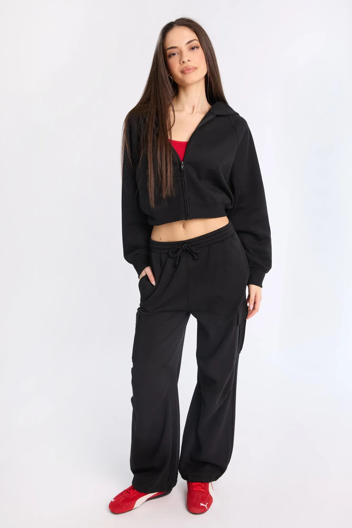 Midi Zip-Up Hoodie