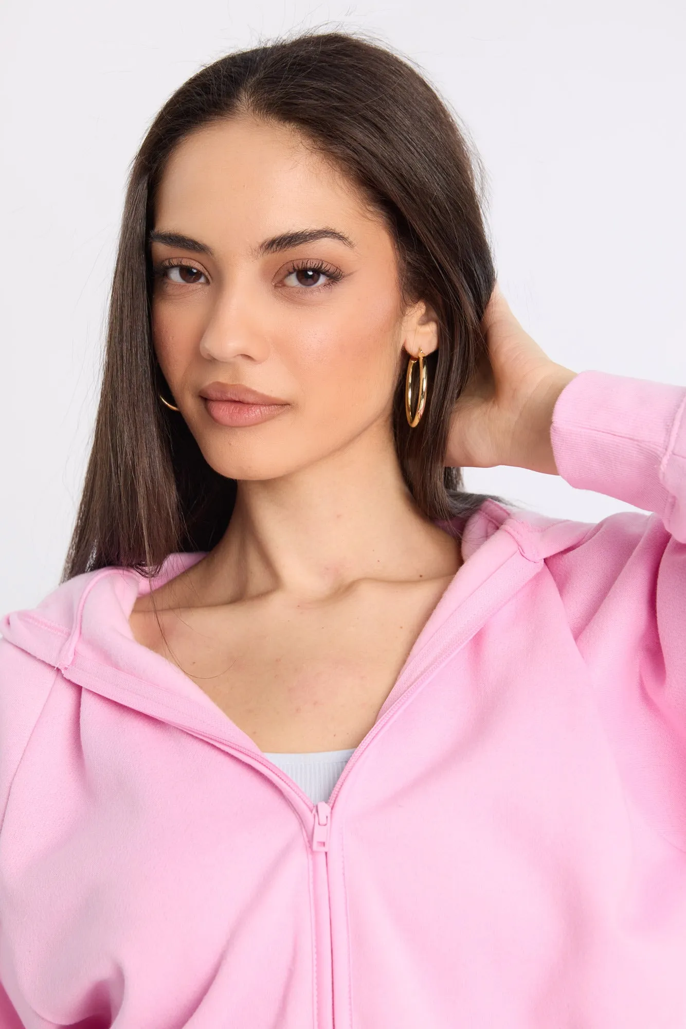 Midi Zip-Up Hoodie
