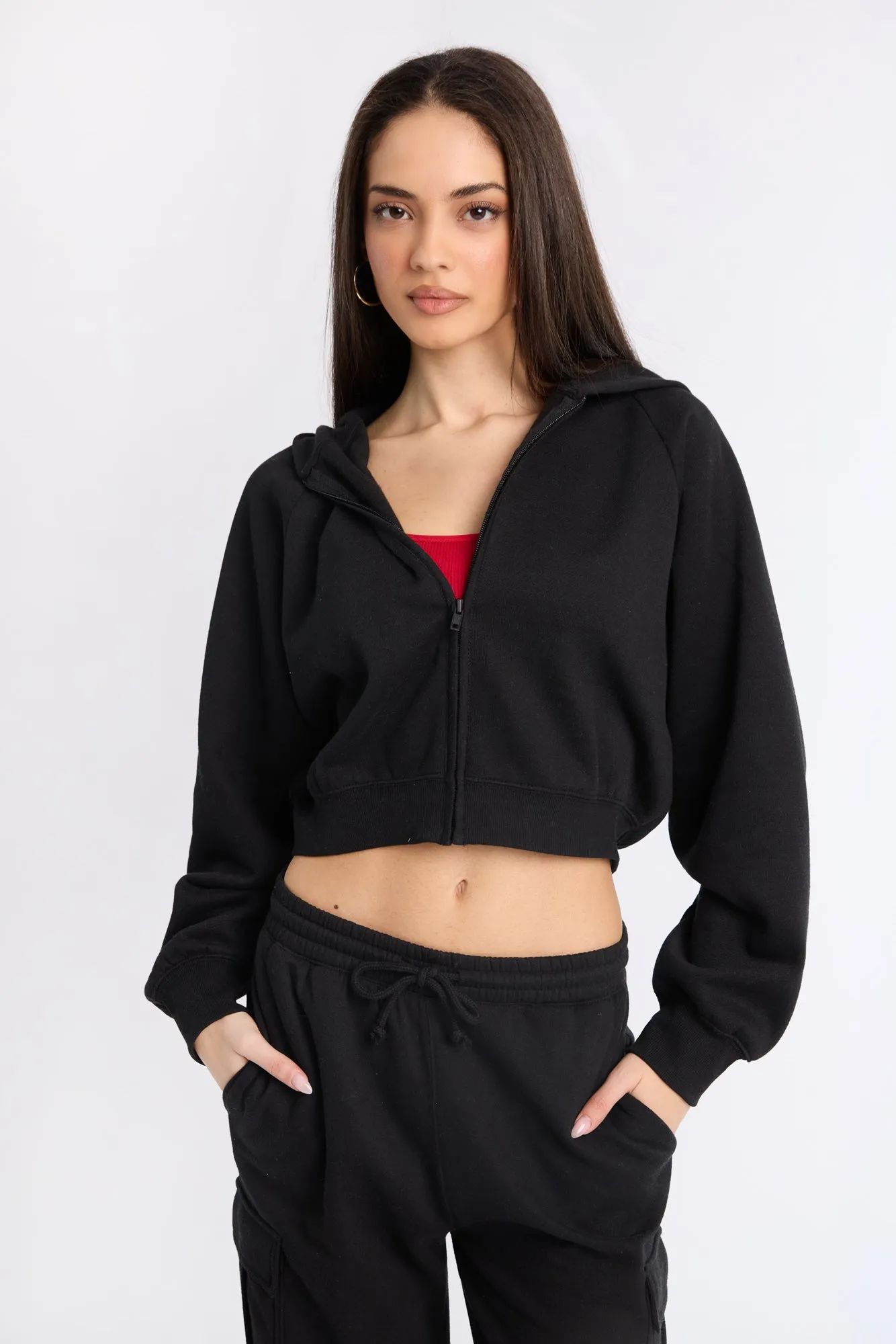 Midi Zip-Up Hoodie