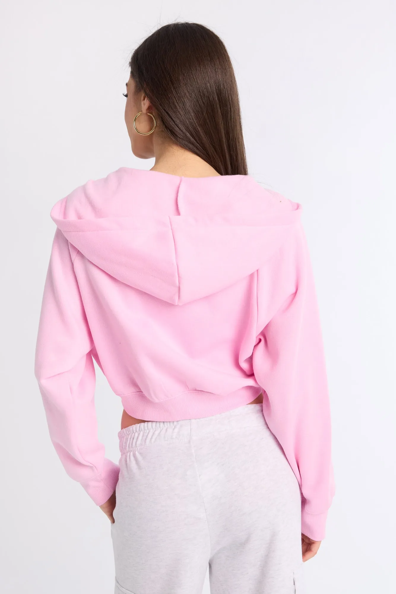 Midi Zip-Up Hoodie