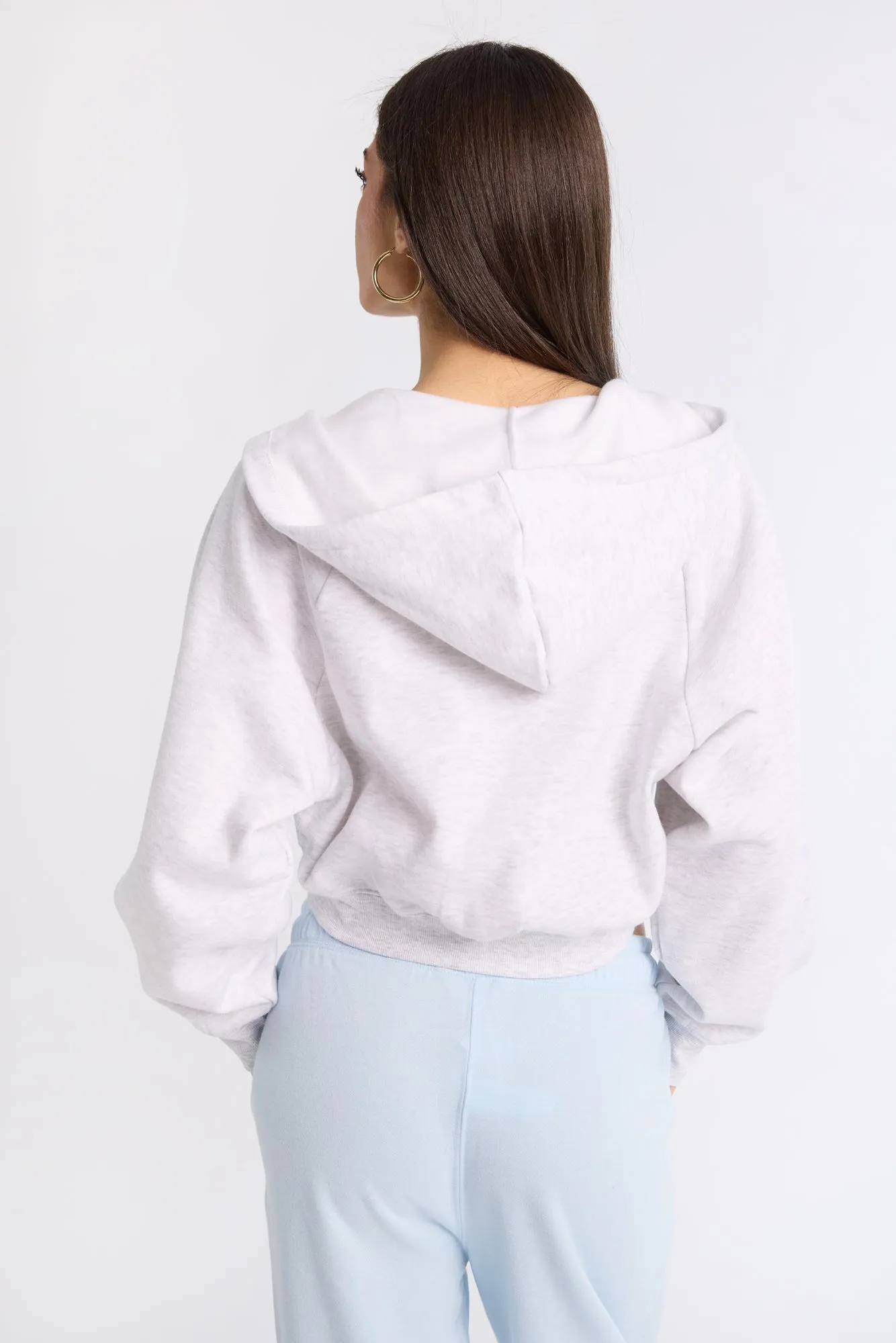 Midi Zip-Up Hoodie