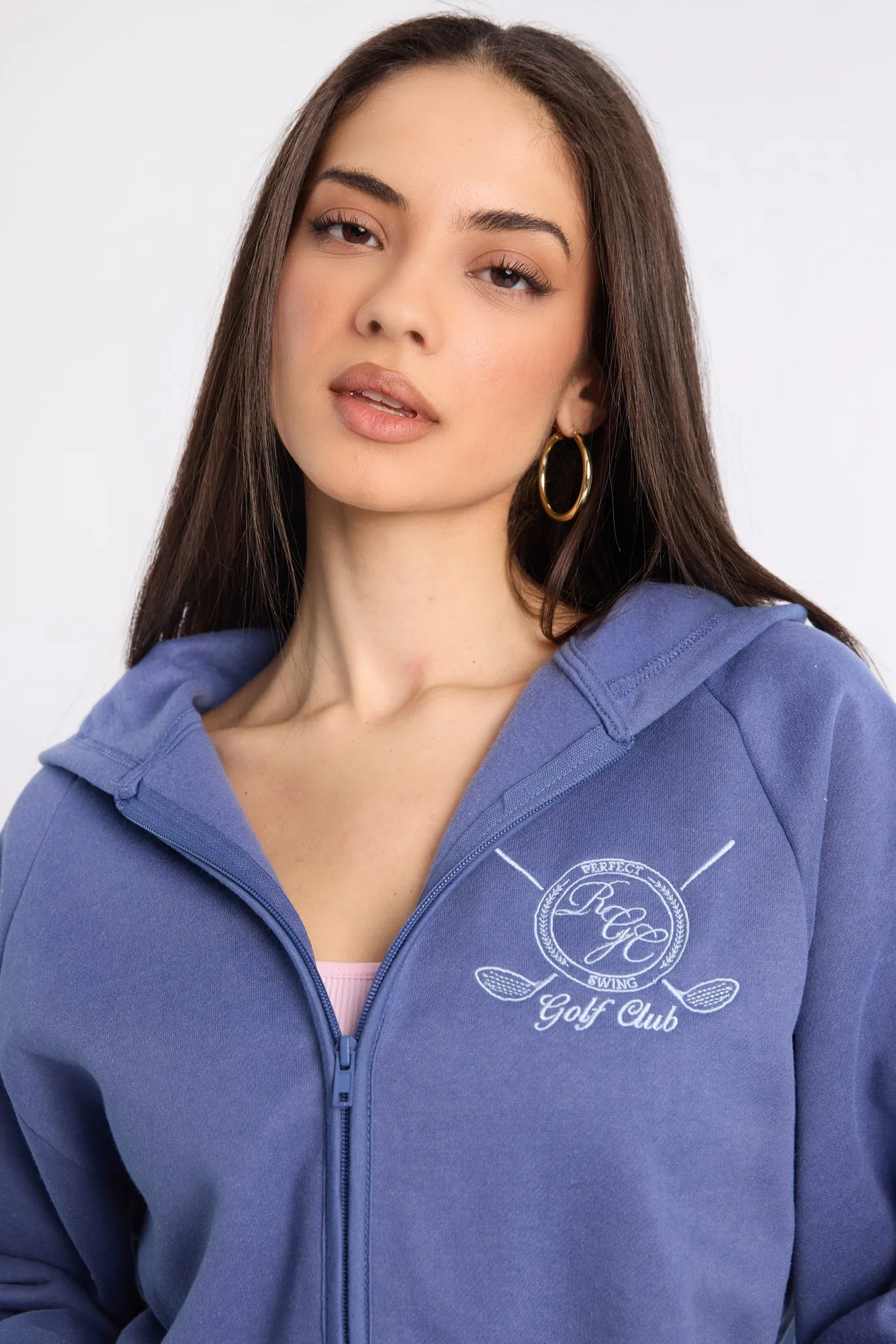 Midi Zip-Up Hoodie