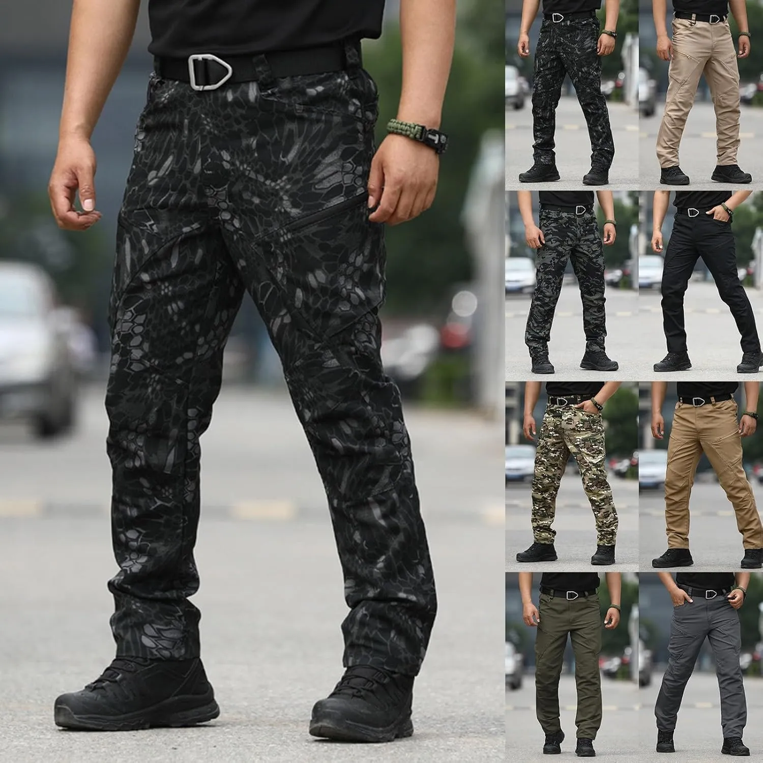 MIDOO Sweatpants for Men Baggy Stretch Joggers Drawstring Elastic Waist Gym Workout Runing Athletic Track Pants Trousers