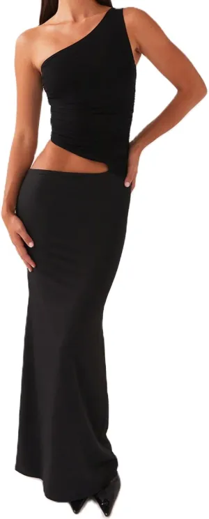 Muineobuka Women Sexy Cut Out Maxi Dress Backless V-Neck Hollow Out Spaghetti Strap Long Dress for Wedding Cocktail Party