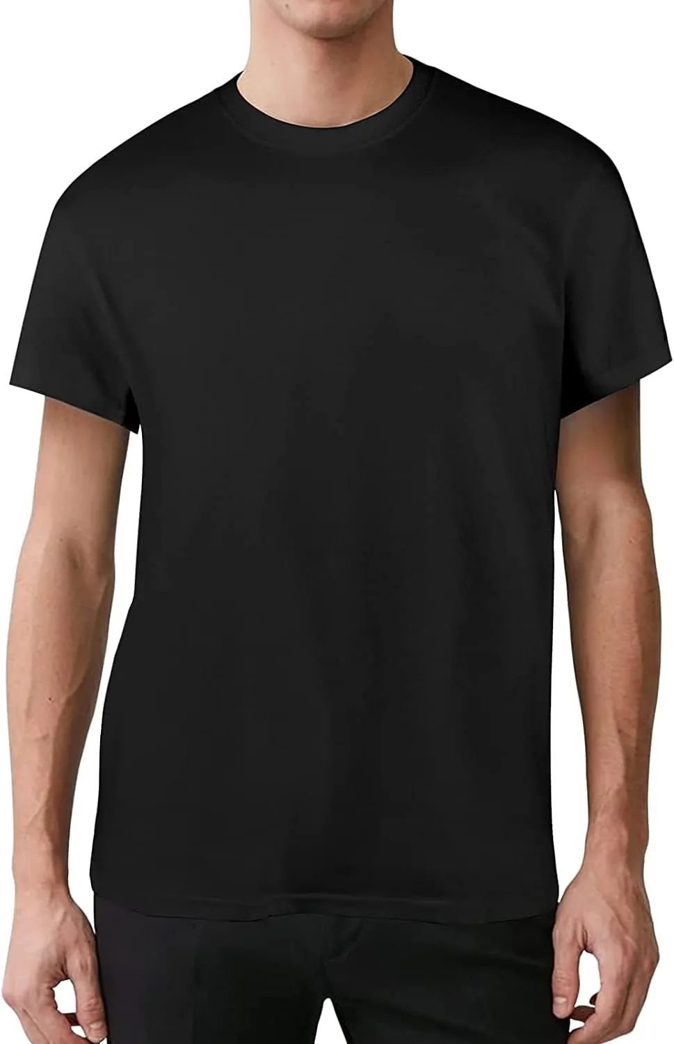 Natural Feelings T-Shirts Mens Undershirts Cotton Mens Shirts Casual Tshirts Shirts for Men Pack Crew & V Neck