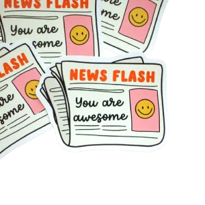 News Flash Sticker