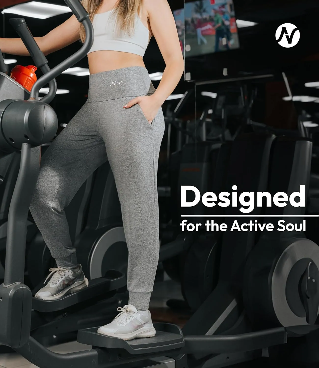 Nirlon Lightweight Joggers for Women - Lounge Pants with Pockets Women Wear for Workout Yoga Or Daily Use