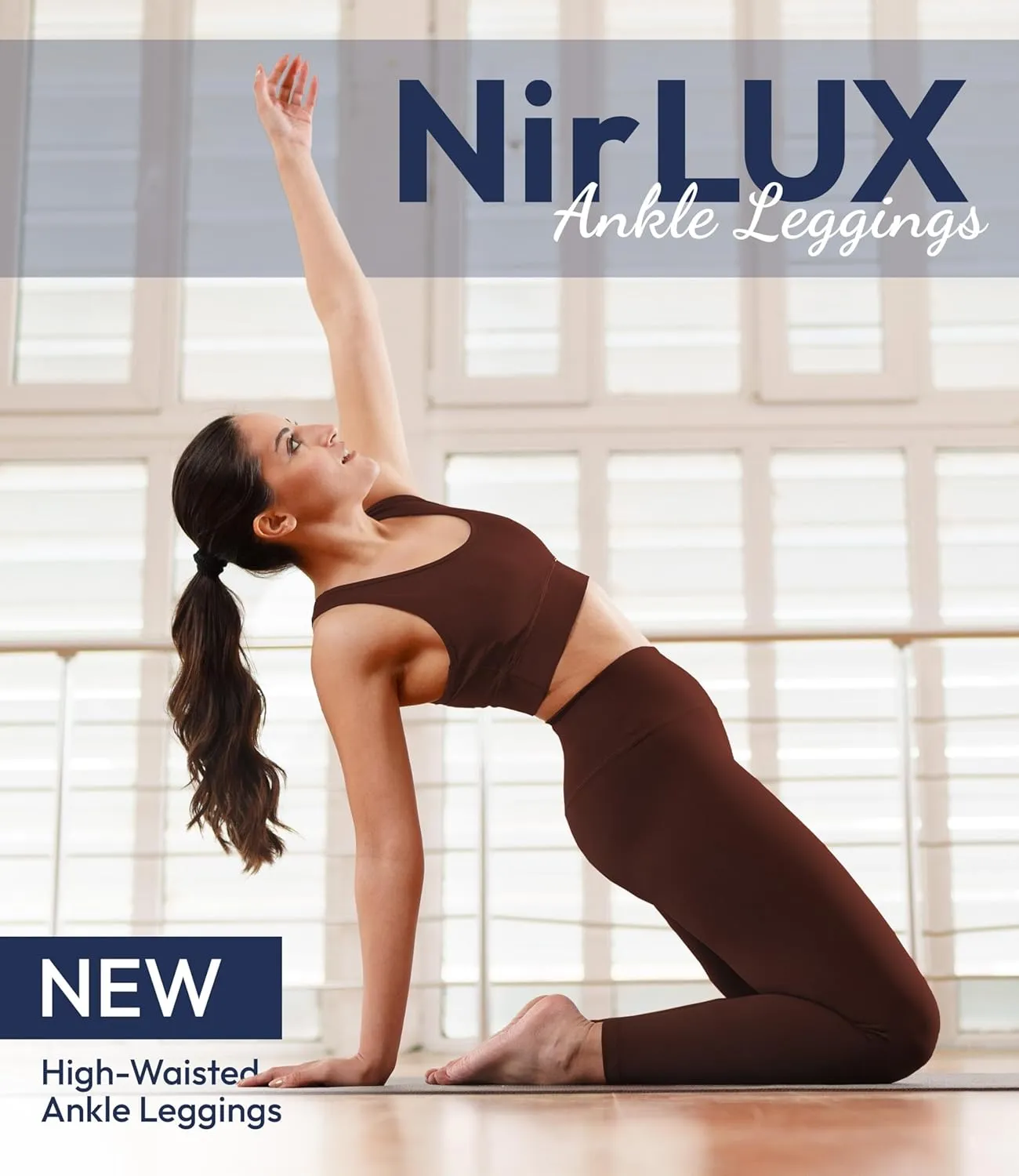 Nirlon NirLUX Womens Leggings - Womens High Waisted Yoga Pants for Gym & Yoga, Smooth Soft Leggings for Women