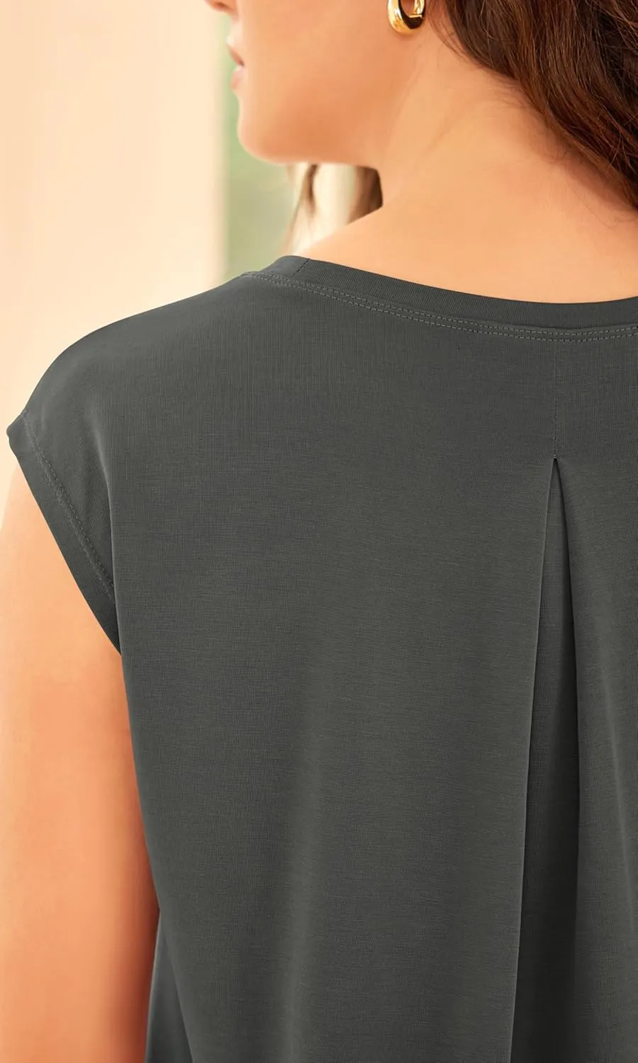 ODODOS Modal Soft Sleeveless Shirts for Women Crew Neck Yoga Tee Summer Flowy Workout Tank Tops