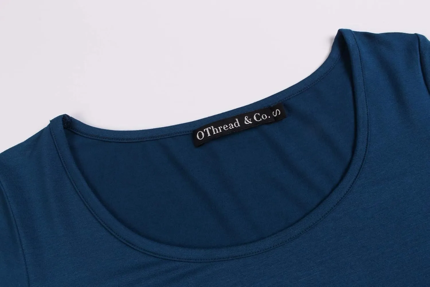 OThread & Co. Women's Long Sleeve T-Shirt Scoop Neck Basic Layer Stretchy Shirts