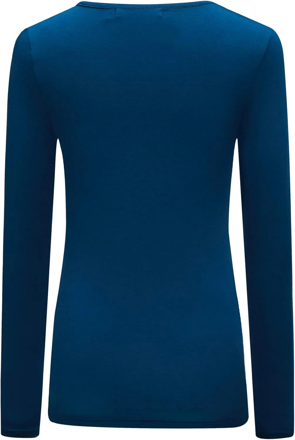 OThread & Co. Women's Long Sleeve T-Shirt Scoop Neck Basic Layer Stretchy Shirts