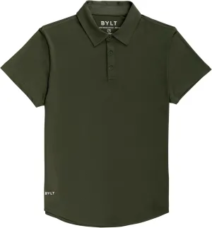 Performance Drop-Cut Polo Men's Shirt - Classic Fit, Collared Shirt for Men - Active & Casual Comfort Wear - Lightweight