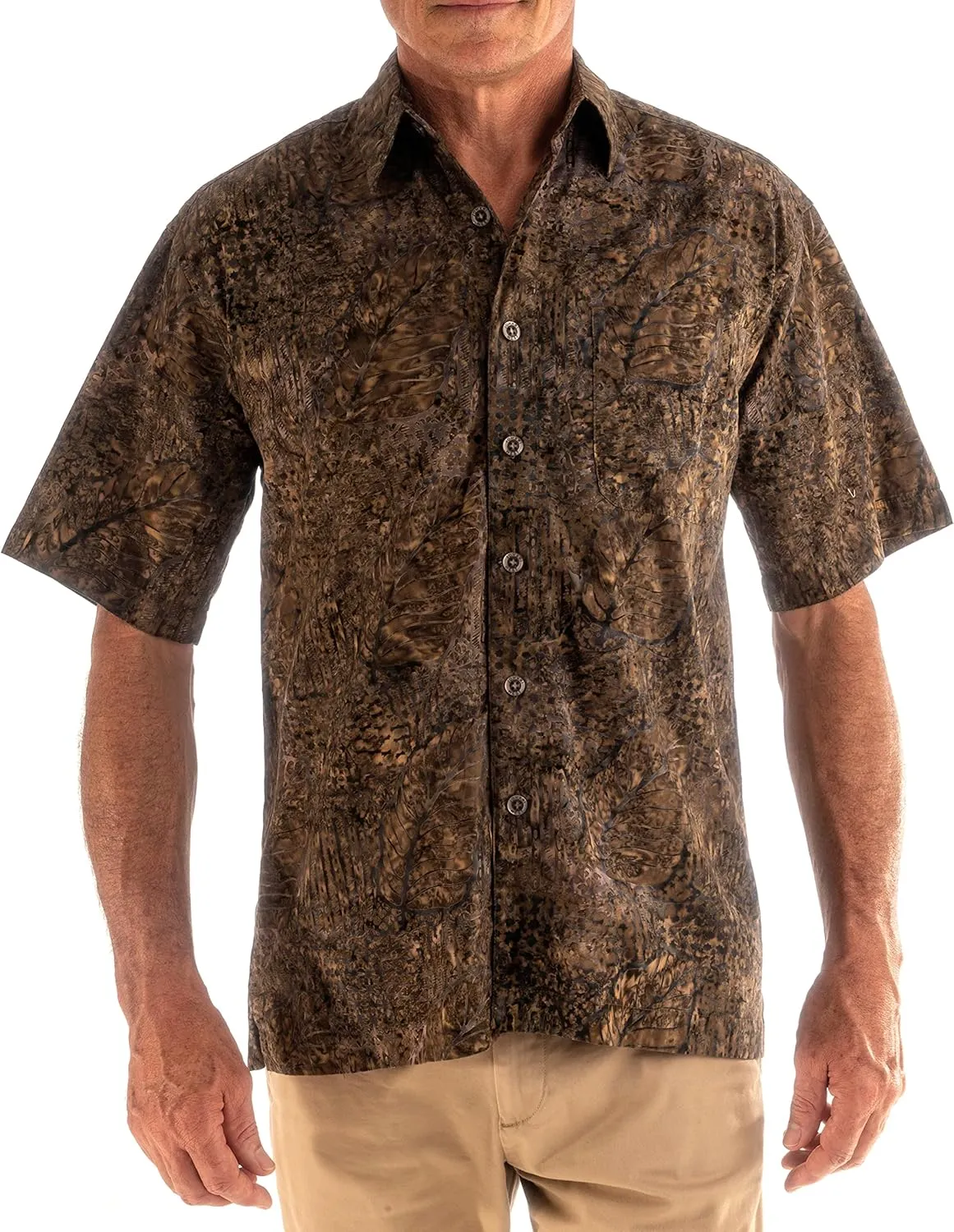 Purple Dusk Tropical Hawaiian Batik Shirt