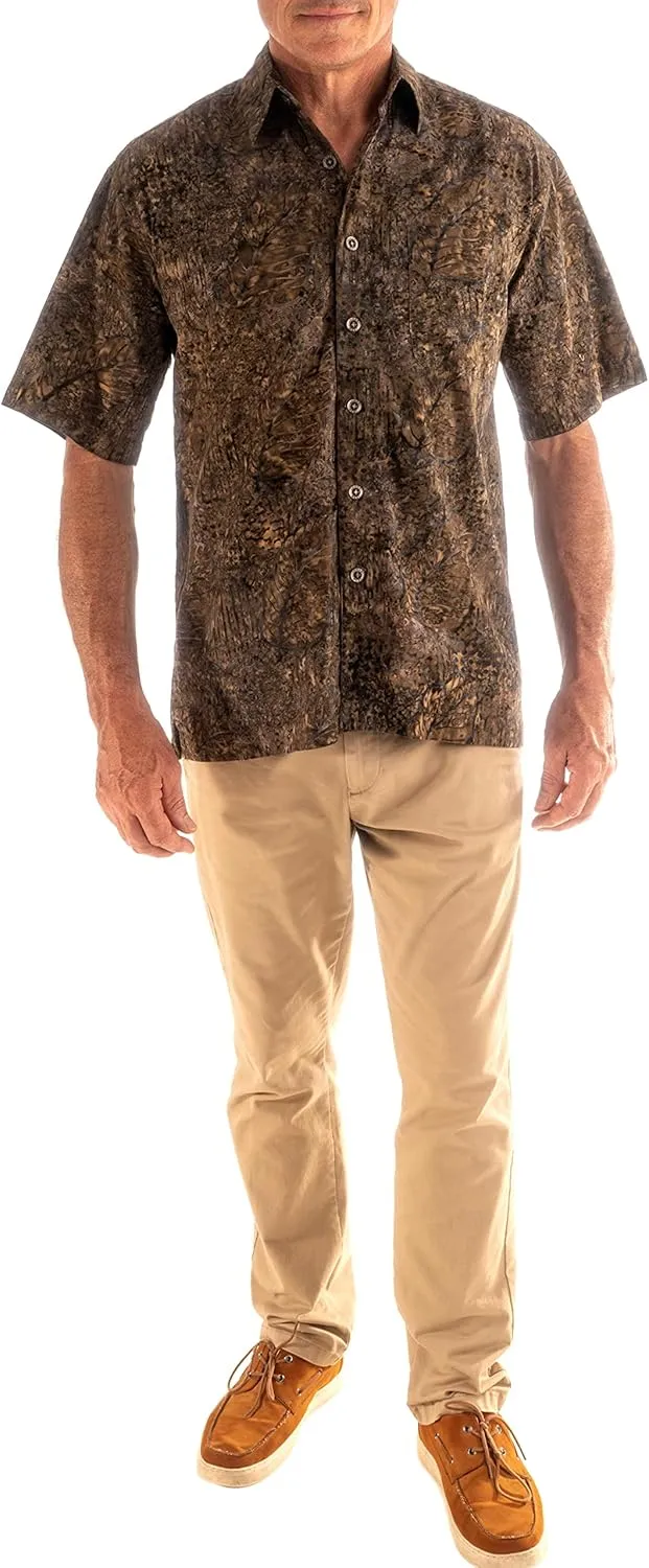 Purple Dusk Tropical Hawaiian Batik Shirt