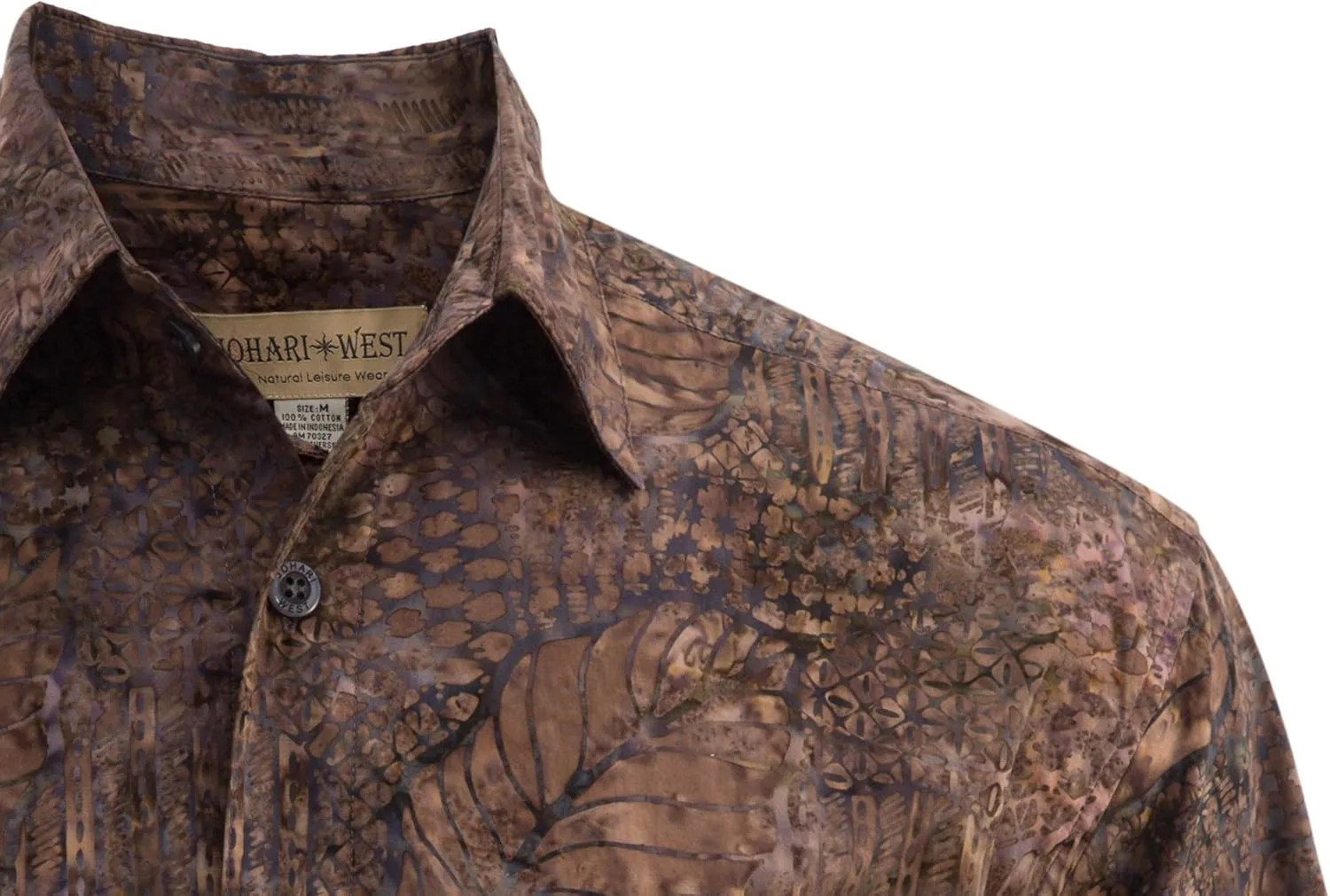 Purple Dusk Tropical Hawaiian Batik Shirt