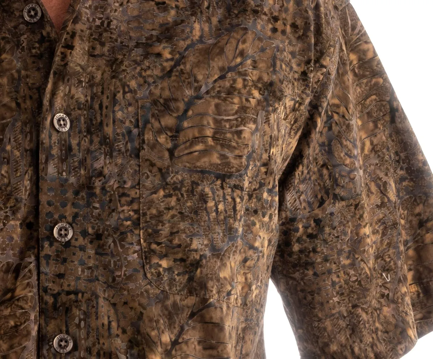 Purple Dusk Tropical Hawaiian Batik Shirt