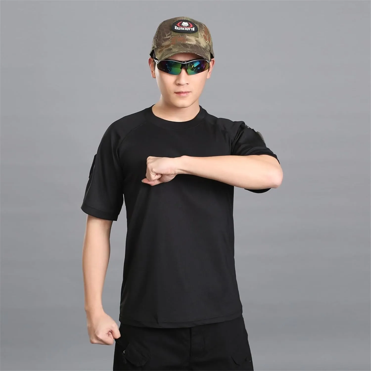 Quick-Drying Tactical T-Shirt, Summer Events Quick Dry Shirts for Men, Breathable Men's Athletic Fit T-Shirt
