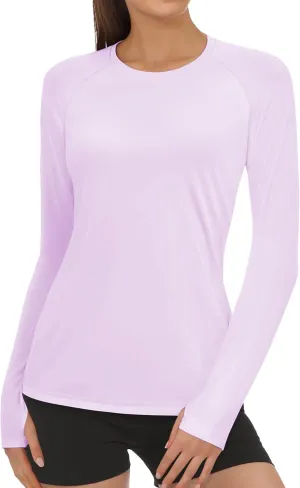 Rash Guard for Women UPF50  Sun Shirt, Long Sleeve UV Protection Shirts Women Quick Dry Workout Shirts Hiking Swimming Tops