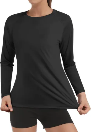 Rash Guard for Women UPF50  Sun Shirt, Long Sleeve UV Protection Shirts Women Quick Dry Workout Shirts Hiking Swimming Tops