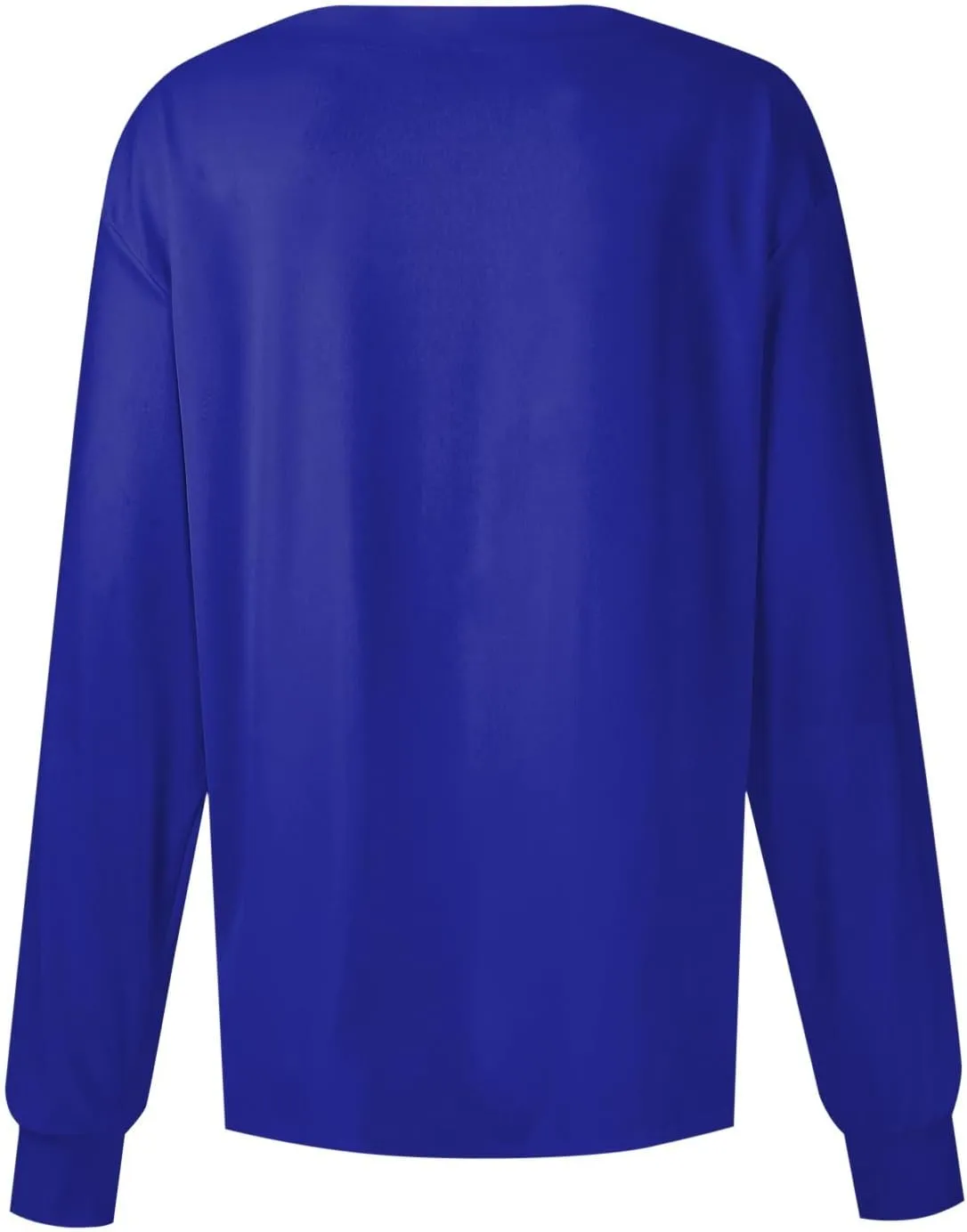 Scrub Jackets for Women Stretchy Patterned Long Sleeve Scrubs Uniforms Button Down Nursing Shirt with Pockets