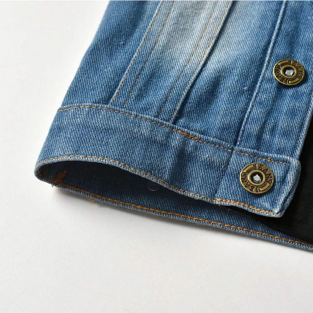 SOFEON Toddler Baby Boy Girls Denim Jacket Button Down Basic Ripped Hoodie Jeans Coat Kid Cowboy Outwear Casual Clothes