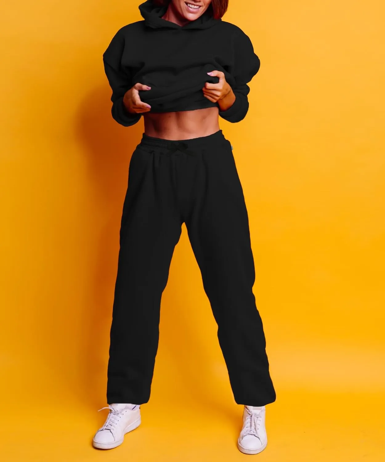 Southpole Women's Basic Fleece Open Bottom Sweatpants