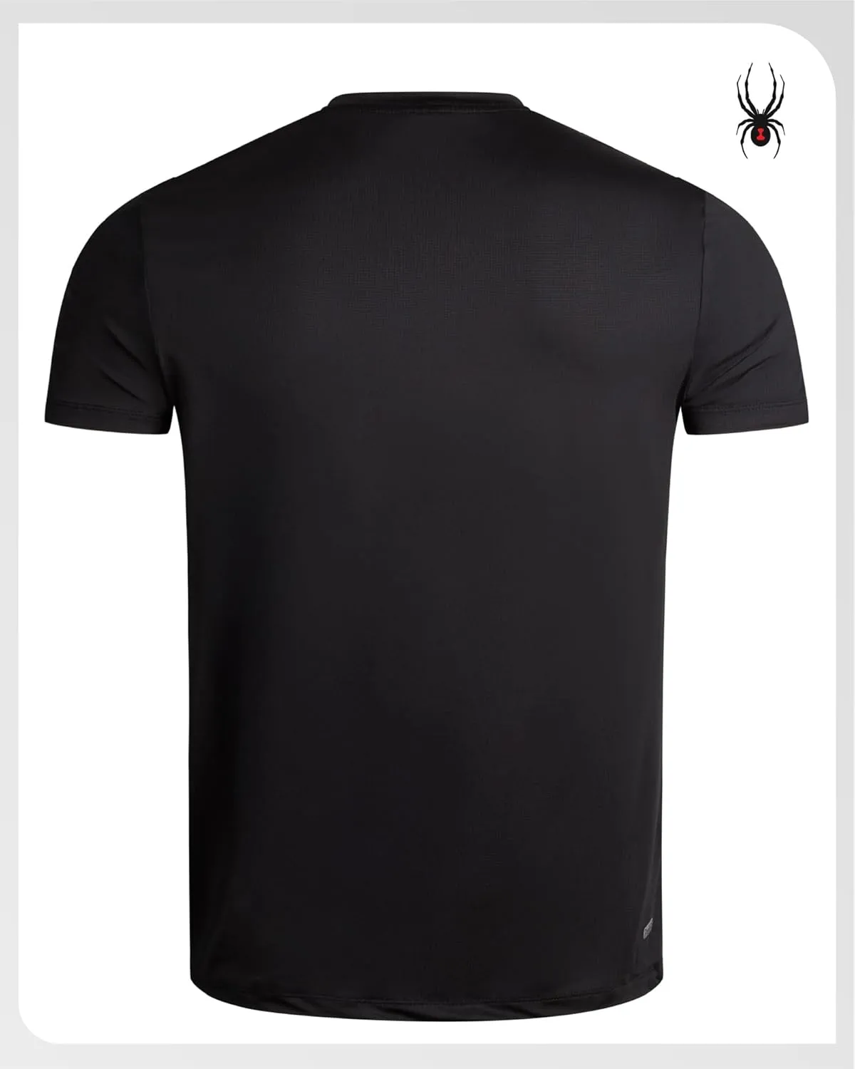 Spyder Men's Workout Shirt - Short Sleeve Quick Dry Moisture Wicking Jacquard Jersey Athletic Shirt (Sizes: S-XL)