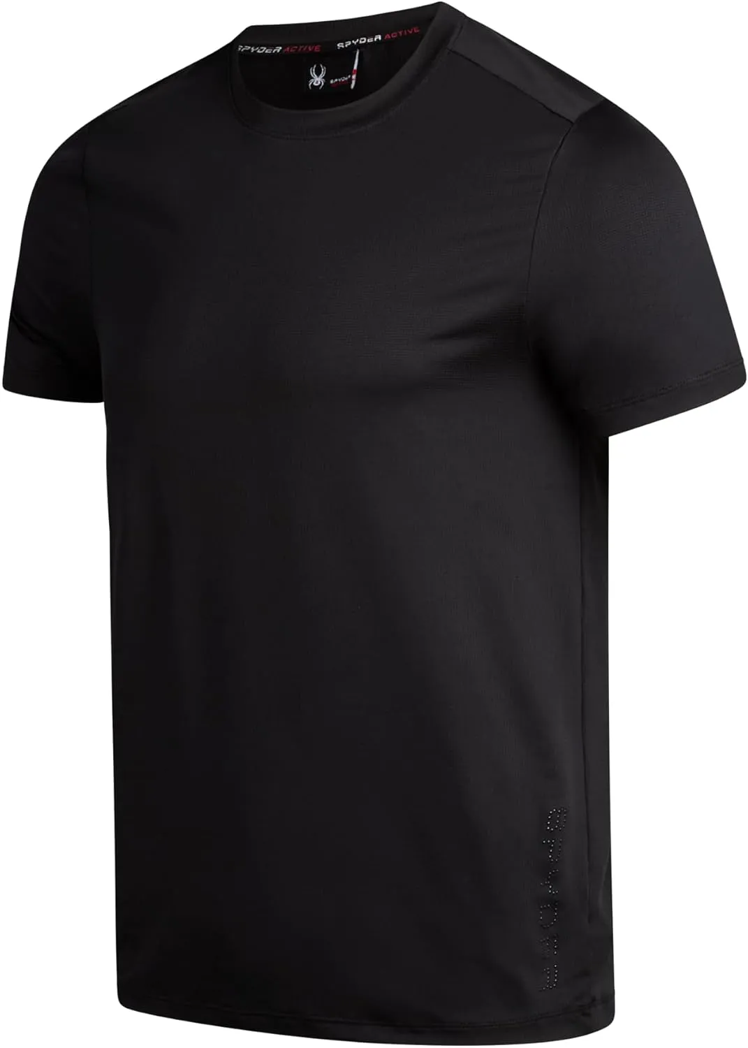 Spyder Men's Workout Shirt - Short Sleeve Quick Dry Moisture Wicking Jacquard Jersey Athletic Shirt (Sizes: S-XL)