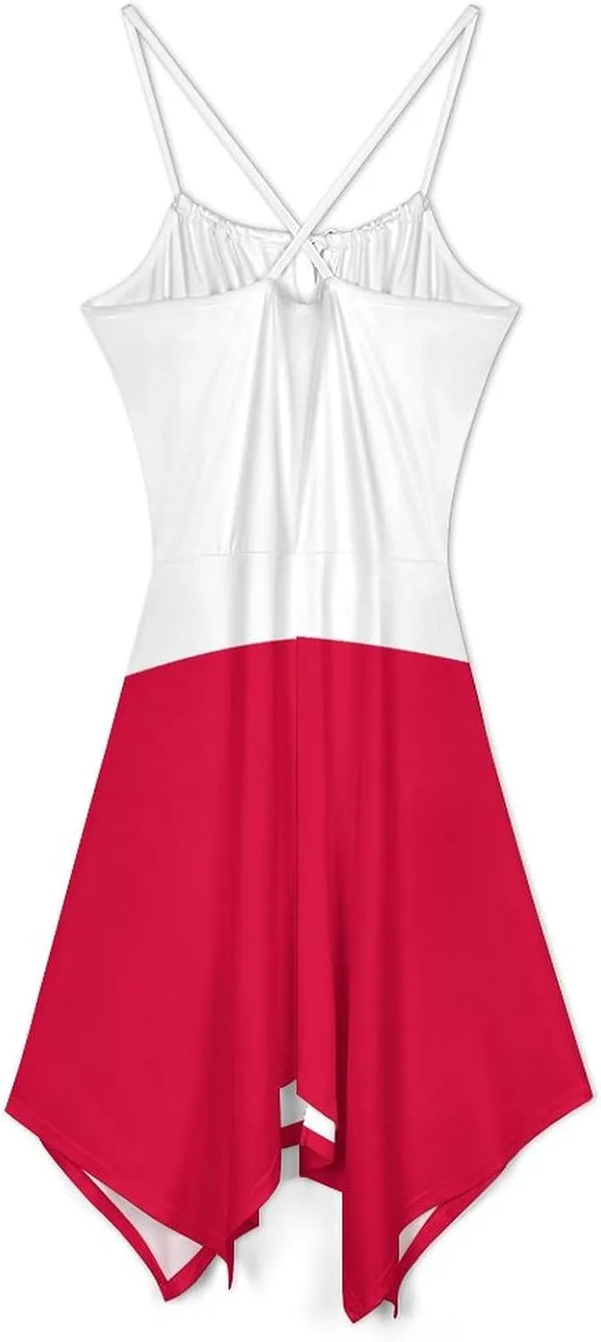 Summer Dresses for Women Northern Mari-ana Lslands Flag Camisole Dress Casual Loose Beach Dresses