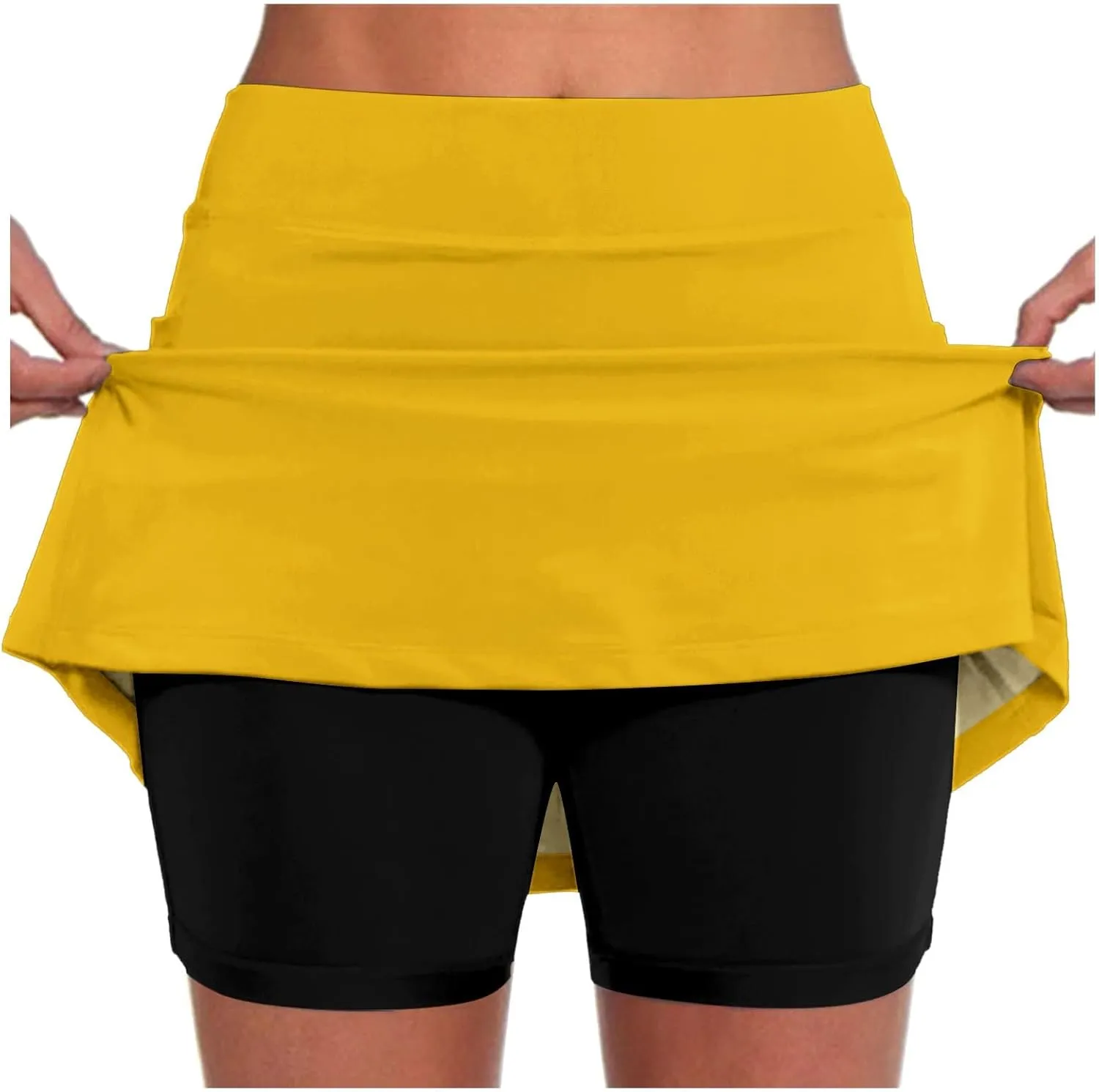 Summer Skorts For Women 2025 Trendy Lightweight Skirt Athletic Inner Shorts Running Tennis Golf Workout Leggings