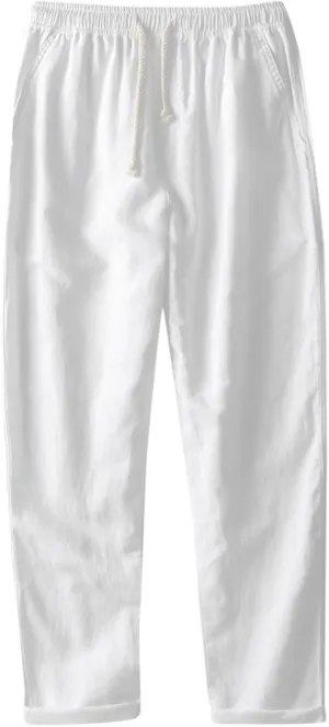 Sweatpants for Men Vintage Slacks Men Sports Tapered Utility Cosy Elasticated Waist Solid Color Split Cargo