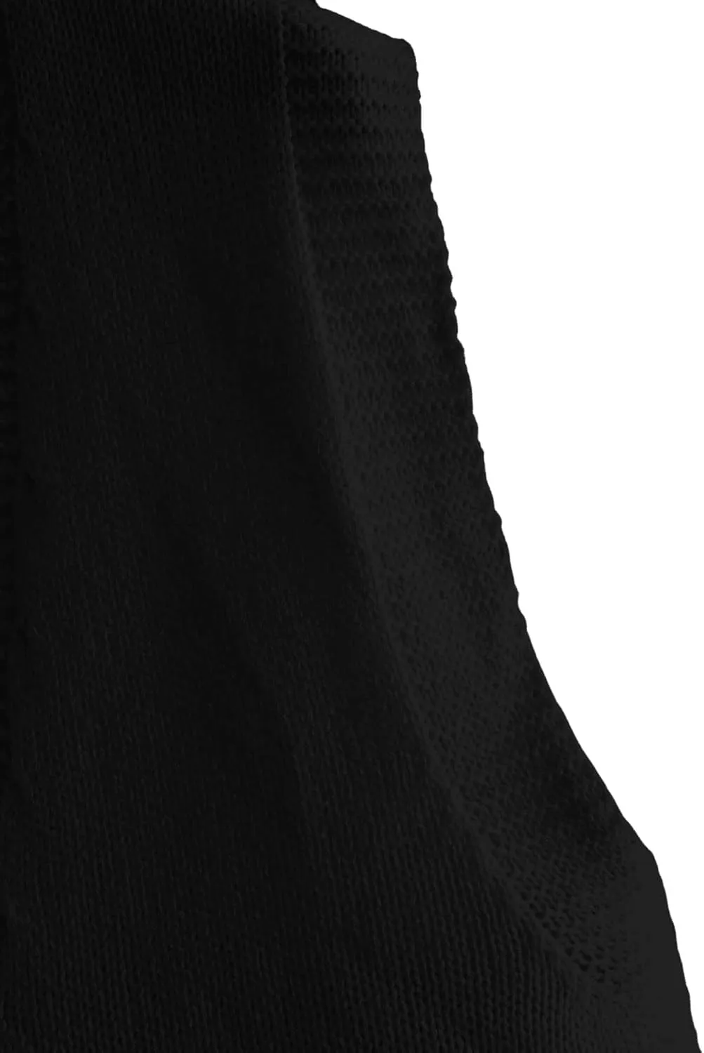 SweatyRocks Women's Basic Sleeveless V Neck Button Front Sweater Vest Knitted Cardigan