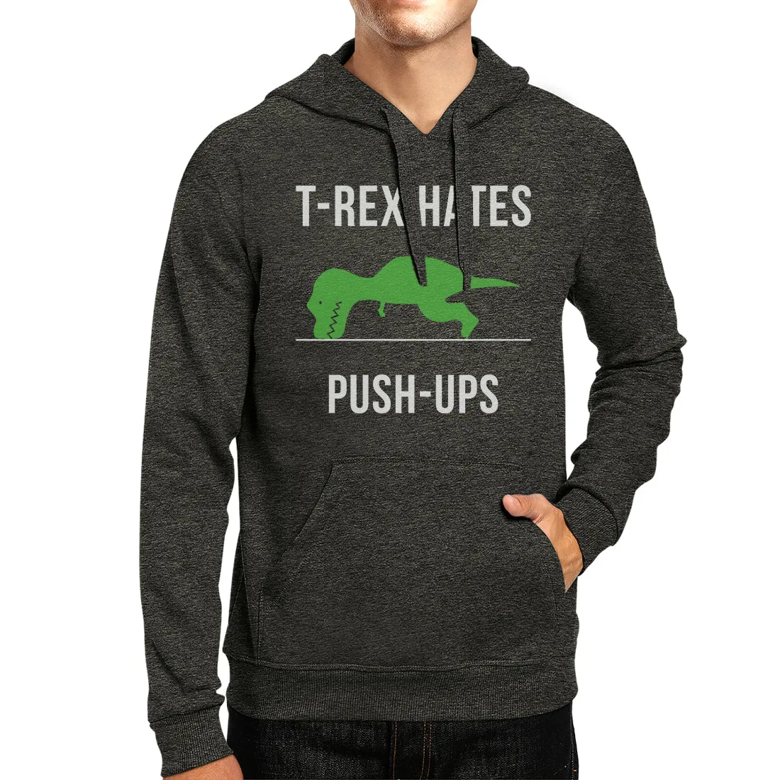 T-Rex Push Ups Unisex Pullover Hoodie