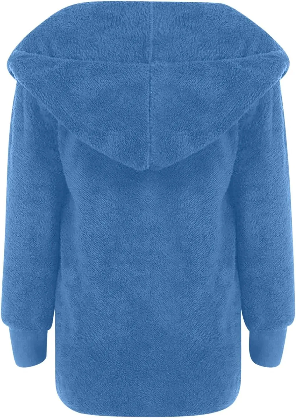 TANGNADE Sherpa Jacket Women with Hood Fleece Fuzzy Hooded Casual Coats Winter Cardigan Open Front Coat Outwear