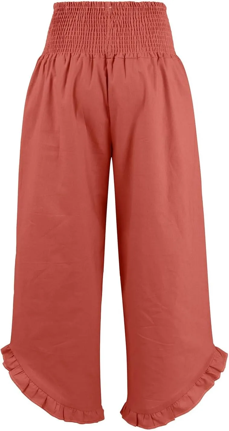 Wide Leg Pants for Women, Wide Leg High Waist Pants Summer Straight