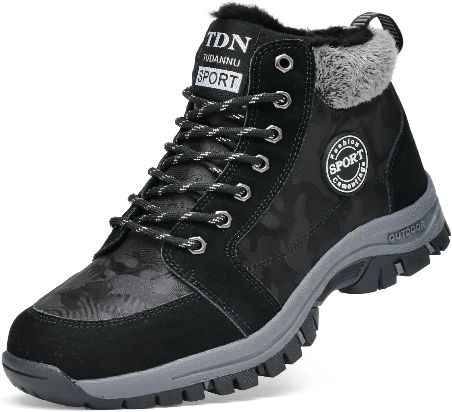 Winter Boots for Men Women Warm Lined Non Slip Hiking Boot Outdoor Waterproof Snow Boots
