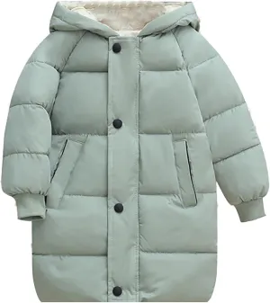 Winter Coats for Kids Girls Children's Down Padded Jacket Long Cotton Padded Jacket Baby Children's Toddler Trench Coat