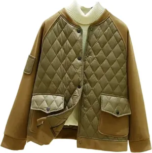 Women Jacket Autumn Winter Female Short Parkas Outwear Loose Cotton-padded Coat