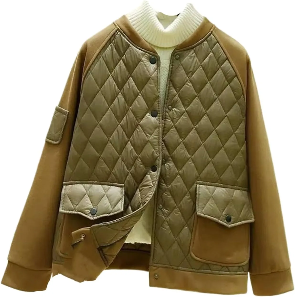 Women Jacket Autumn Winter Female Short Parkas Outwear Loose Cotton-padded Coat